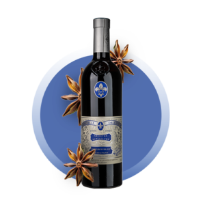 Bouteille d’absinthe bleue de la sélection Combier