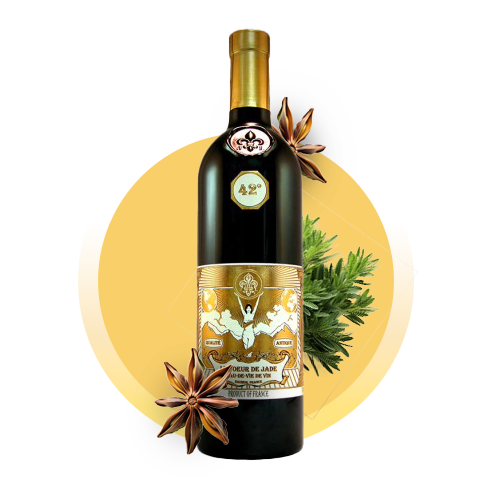 Bouteille Cœur de Jade de la sélection d’absinthes Combier