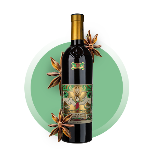 Bouteille d’absinthe verte de la sélection Combier